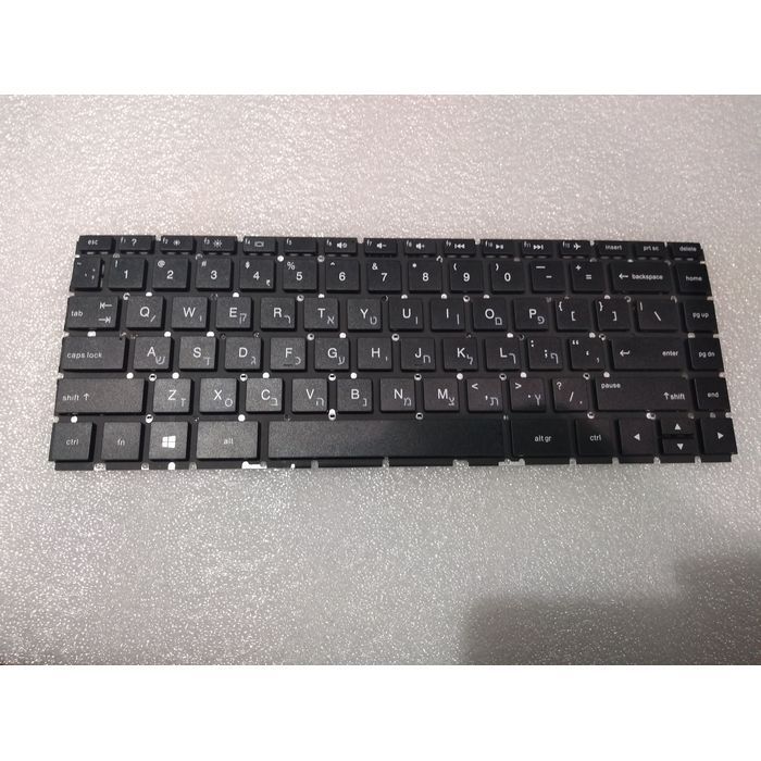 New HP Notebook 14 cf0003nj Replacement Laptop Keyboard US Hebrew English colore:black