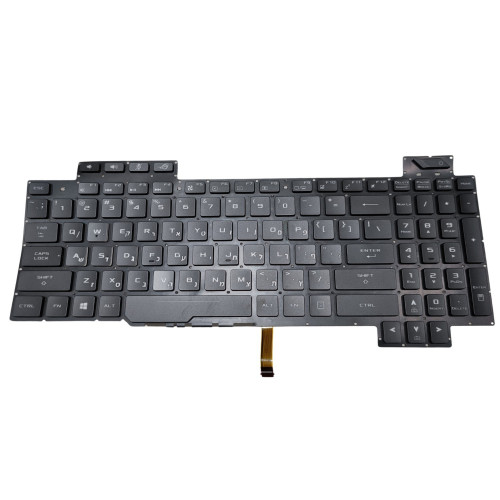 Клавиатура для Ноутбука V170146BS1 AEB9BU00010 Asus ROG STRIX GL703GM US , Иврит, Английский цвет:черный - Копия оригинала