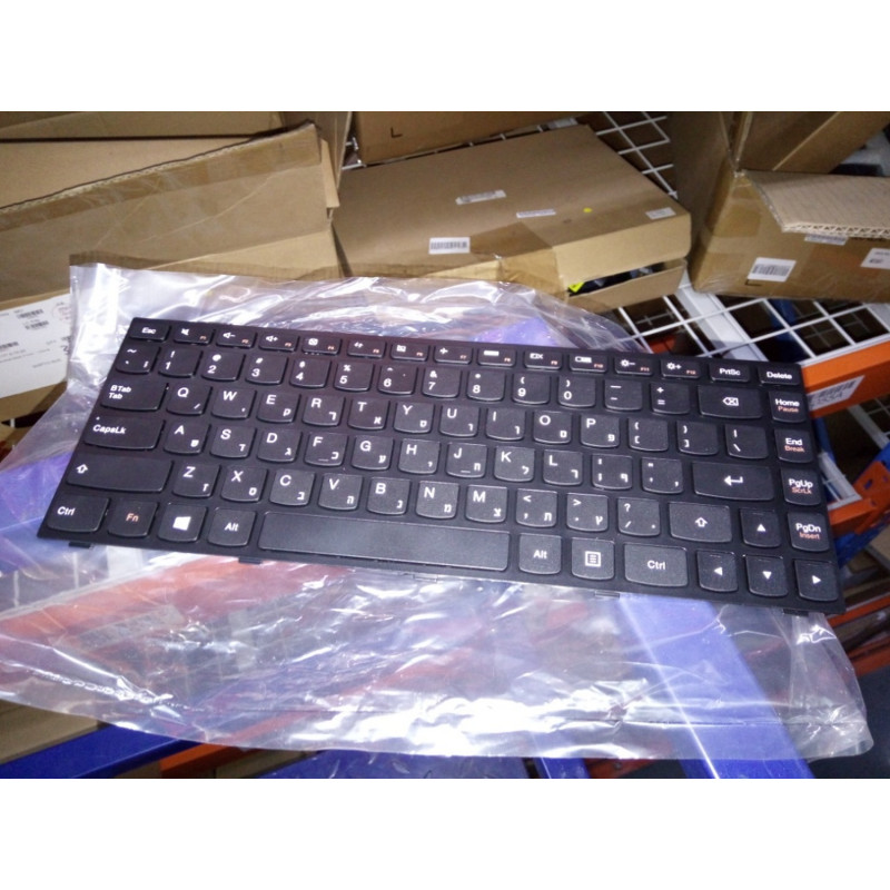 Клавиатура для Ноутбука HEB-T5G1-Liteon-BlackeyBlackFrame-KBD 25215209 Flex 2-14 Laptop (Lenovo) - Type 80FJ US , Иврит, Английский цвет:чёрный - оригинал