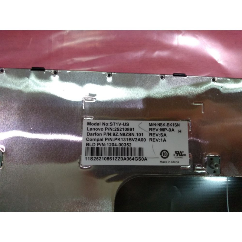 New PK131BV2A00 REV:1A 25210861 1204 00352 Lenovo IdeaPad Yoga 11S Laptop Keyboard Hebrew English colore:black original