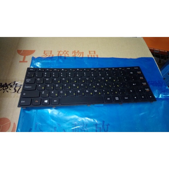 מקלדת למחשב נייד JMET3SMHEB84KeyBLKKeyKBD 25205818 Lenovo , עברית, אנגלית צבע:שחור מקורי - חדש
