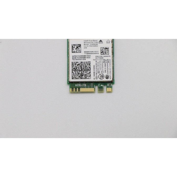 כרטיס רשת אלחוטי Wireless,CMB,IN,WP1acROM 04X6076 Lenovo מקורי - חדש