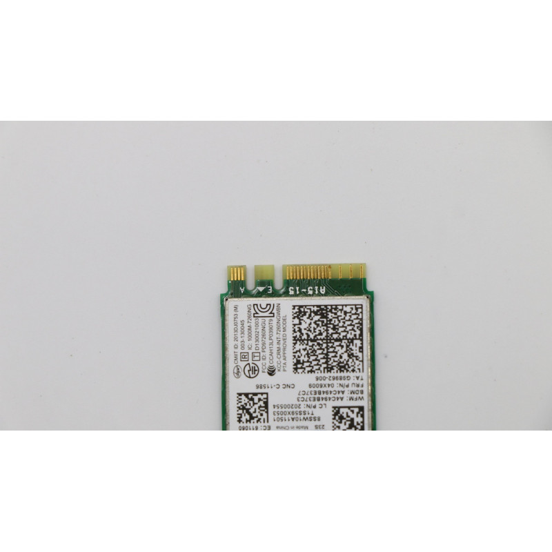 Беспроводная Сетевая Карта Intel 7260BN 2x2BN+BT PCIE M.2 WLAN V2 20200554 Lenovo - оригинал