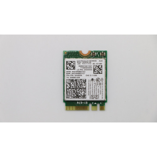 New Intel 7260BN 2x2BN BT PCIE M.2 WLAN V2 20200554 Lenovo Wireless Network Card original New Intel 7260BN 2x2BN BT PCIE M.2 WLAN V2 20200554 Lenovo Wireless Network Card original