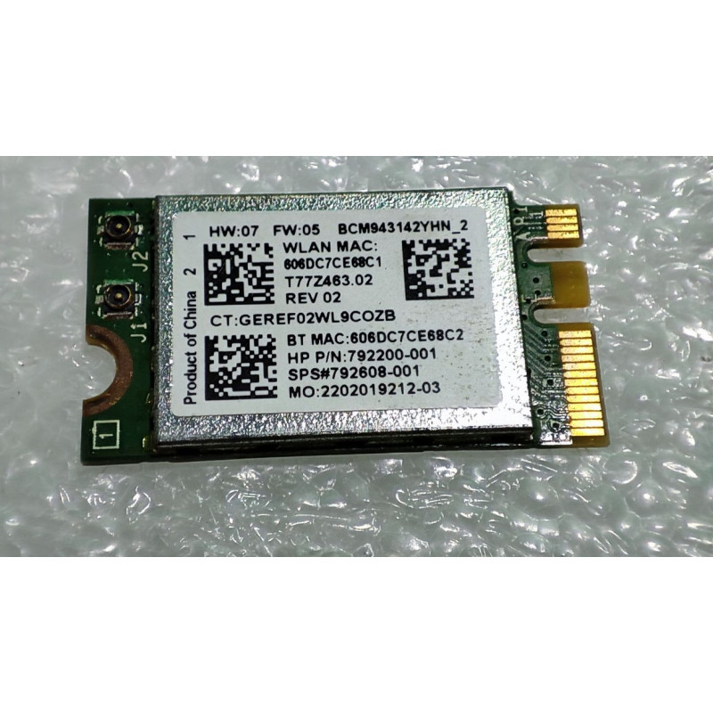 Used BCM943142Y 792200 001 Wireless network card Bluetooth 2.4 GHz