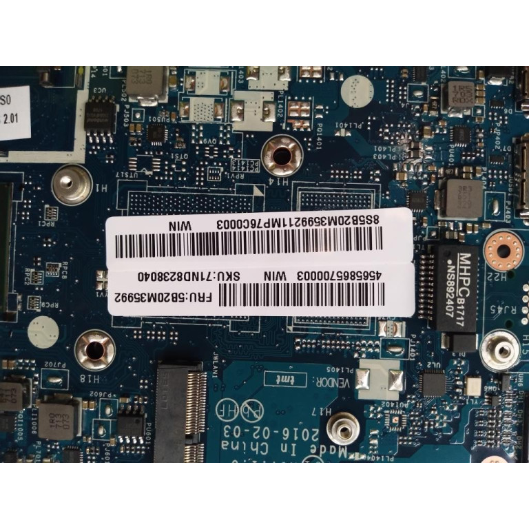 New MB C 80V0 WIN I37100U UMA NBL 5B20M35992 Lenovo 510S 13IKB (ideapad) Type 80V0 Laptop Motherboard Intel Core i3 7100U Processor 3M Cache 2.40 GHz original