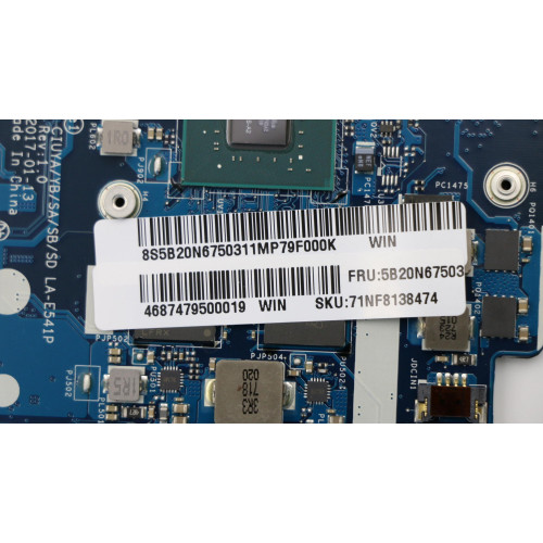 Материнская Плата для Ноутбука Lenovo BDPLANAR MBC80X8WINI57200UHN16SGTR2GFPBL 5B20N67503 Intel Core i5-7200U Processor 3M Cache, up to 3.10 GHz - оригинал