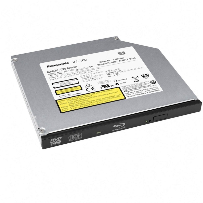 כונן אופטי למחשב נייד כולל פלסטיקה Panasonic BD-ROM Combo 12.7mm Slim UJ-160 ETC מקורי - משומש