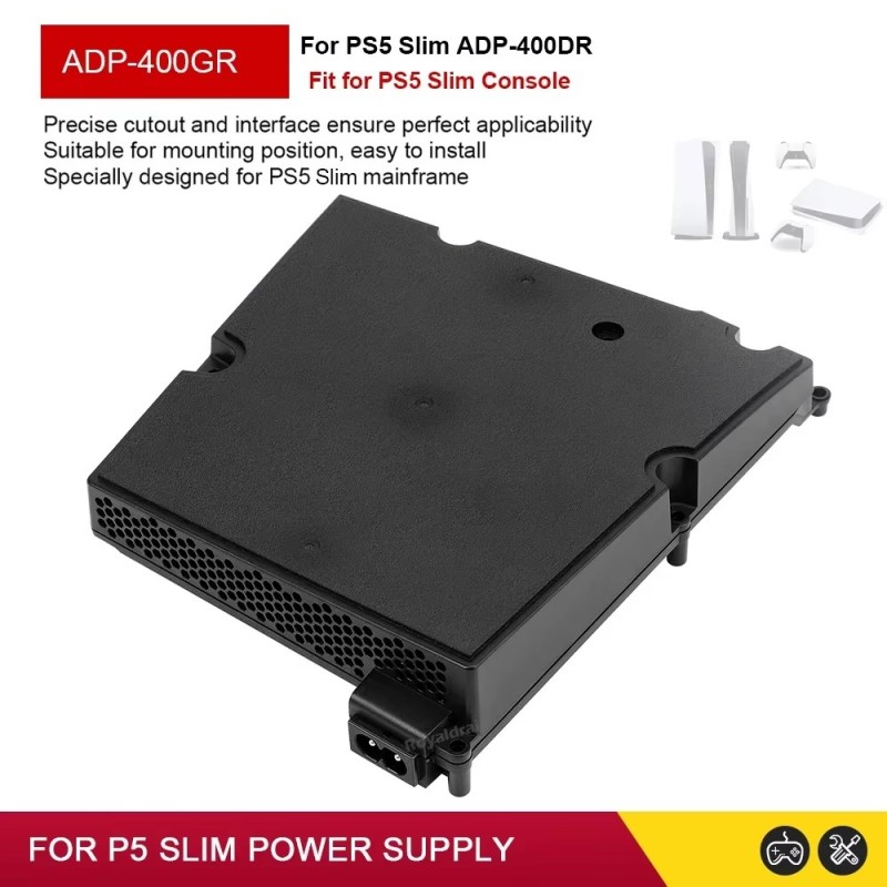 ספק כוח פנימי PS5 Slim Internal Power Supply ADP-400GR ADP-400GR Sony צבע:שחור העתק של מקור - חדש