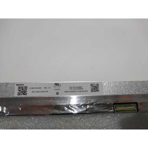 New N156HCA EAC REV.C1 InnoLux Laptop Screen 30 PIN Matte 15.6" FHD width: Nano 350mm IPS No Brackets