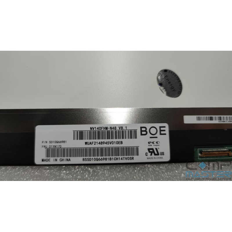 Матрица для Ноутбука NV140FHM-N48 V8.1 BOE 30 PIN Matte 14.0" FHD width: Nano, 315mm IPS Без Креплений