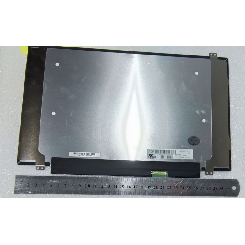 Матрица для Ноутбука LM140LF3L03 TOP AND BOTTOM BRACKETS, TWO HOLES BOE 30 PIN Matte 14.0" FHD width: Nano, 315mm eDP IPS верхние и нижние крепления, два крепления