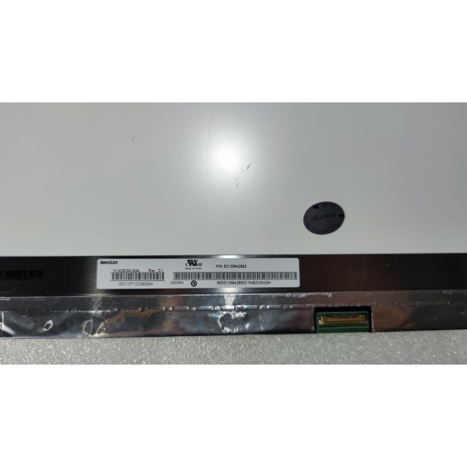 מסך למחשב נייד N140BGA-EA4 rev.c1 InnoLux 30 PIN Matte 14.0" HD width: Nano, 315mm invertor: 220mm hight: 198mm eDP אוזניים למעלה ולמטה, שני חורים - חדש