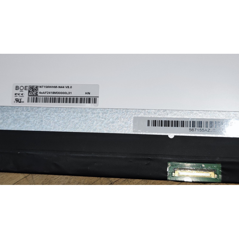 New NT156WHM N44 V8.0 BOE Laptop Screen 30 PIN Matte 15.6" FHD width: Nano 350mm hight: 216.75mm eDP IPS Top And bottom Brackets Two Holes