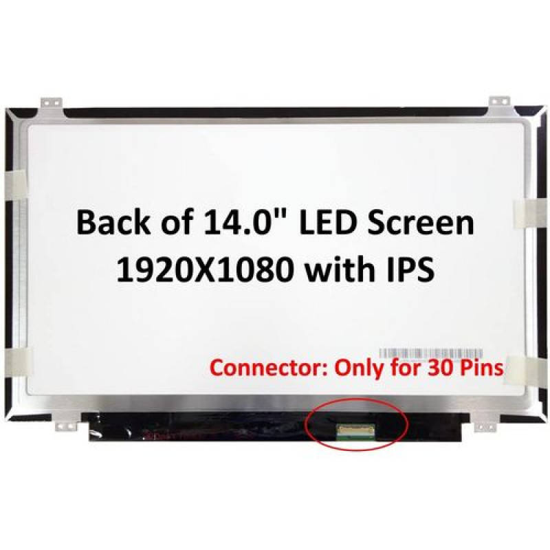 New B140HAN02.4 Laptop Screen 30 PIN Matte 14.0" FHD width: 320mm IPS Top And bottom Brackets Two Holes