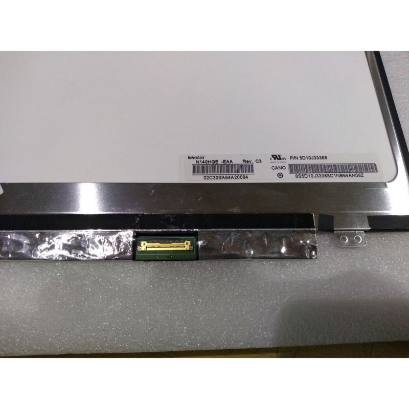 Used N140HGE EAA REV.C3 Laptop Screen 30 PIN 14.0" FHD width: 316mm Top And bottom Brackets Two Holes