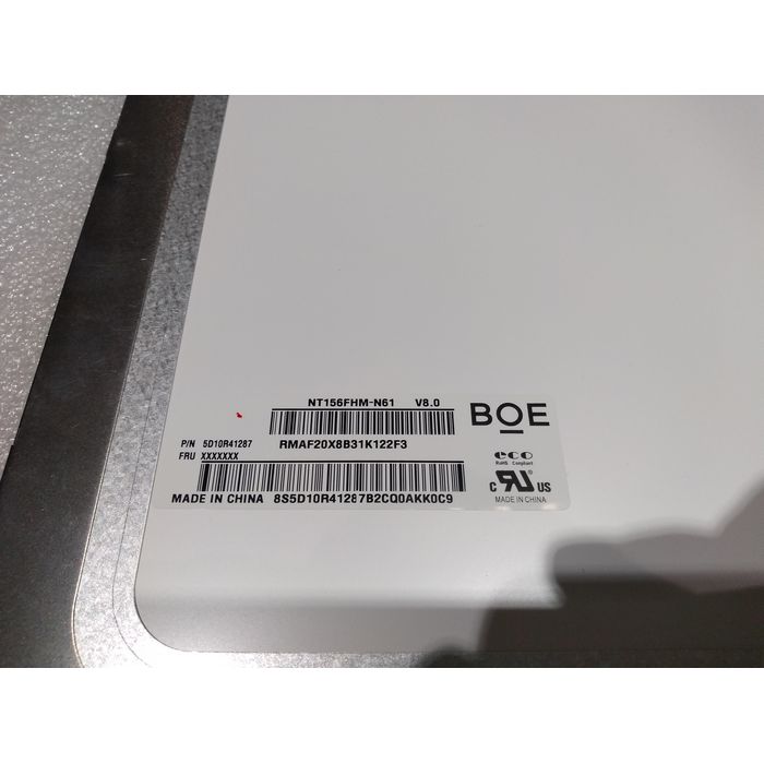 מסך למחשב נייד NT156FHM-N61 V8.0 30 PIN 15.6" FHD width: 359mm IPS אוזניים למעלה ולמטה, שני חורים - חדש