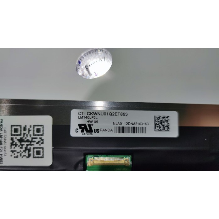 New LM140LF2L HW05 NO BRACKETS PANDA Laptop Screen 30 PIN Matte 14.0" FHD width: Nano 315mm eDP IPS No Brackets