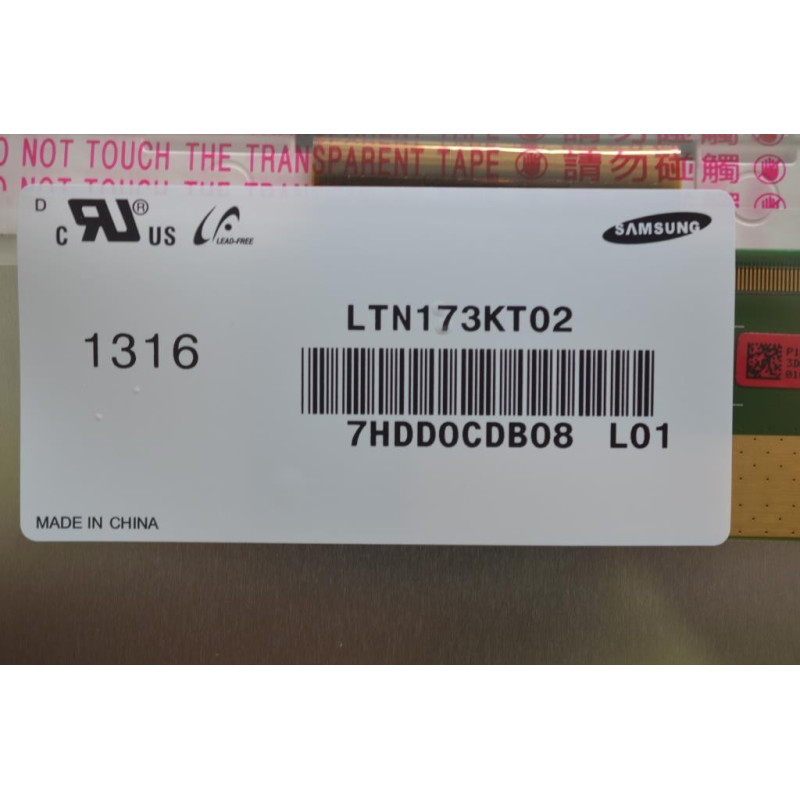 Матрица для Ноутбука LTN173KT02 18200159 40 PIN 17.3" HD+ 60Hz - оригинал