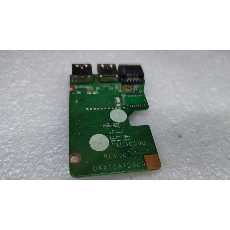 Used IO BOARD 2XUSB 3.0 LAN CARD READER DAX11ATB6D0 11UB0000 REV:D HP Pavilion Notebook 15 ab001nj Laptop IO Board original