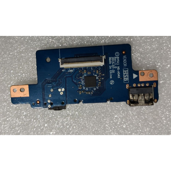 לוח io למחשב נייד כולל USB + AUX + Card Reader 5C50K28152 BY511 NS-A543 REV:1.0 Lenovo Y700-15ISK Laptop (ideapad) - Type 80NV - משומש