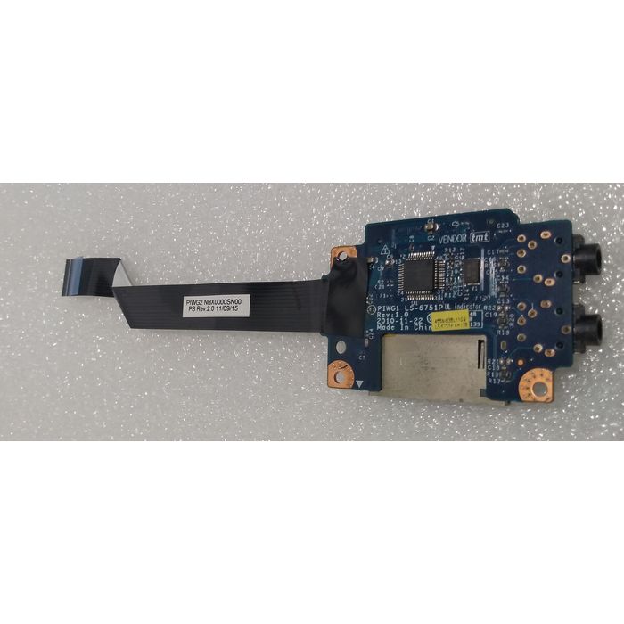 Used NBX0000SN00 REV 2.0 LS 6756P Lenovo G570 Laptop IO Board