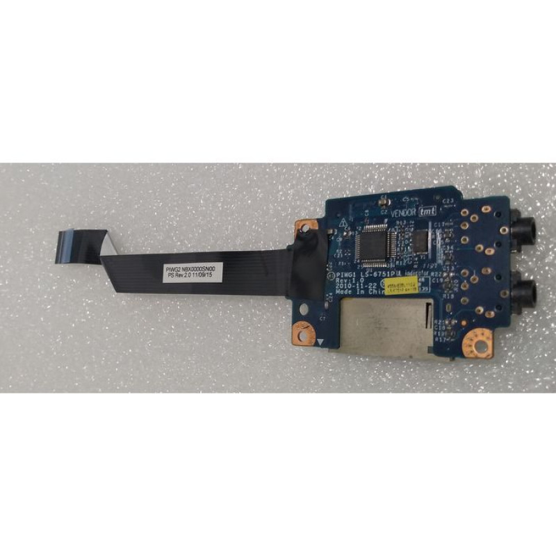 Used NBX0000SN00 REV 2.0 LS 6756P Lenovo G570 Laptop IO Board