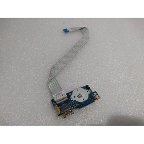 Used NBX00028N00 CV REV:1.0(A00) Dell Inspiron 3593 Laptop IO board including USB card reader and cable