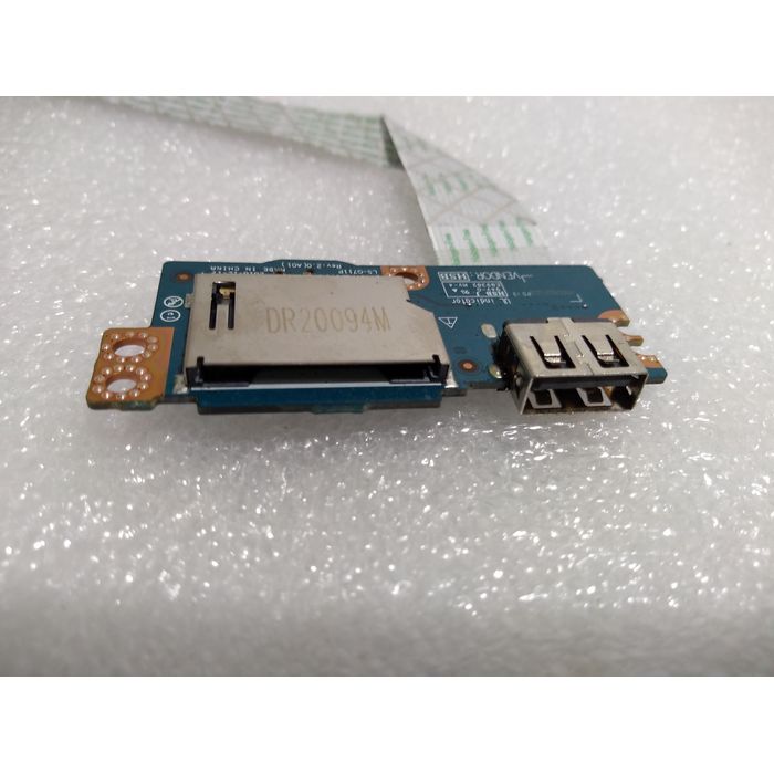 Used NBX00028N00 CV REV:1.0(A00) Dell Inspiron 3593 Laptop IO board including USB card reader and cable USB Card reader